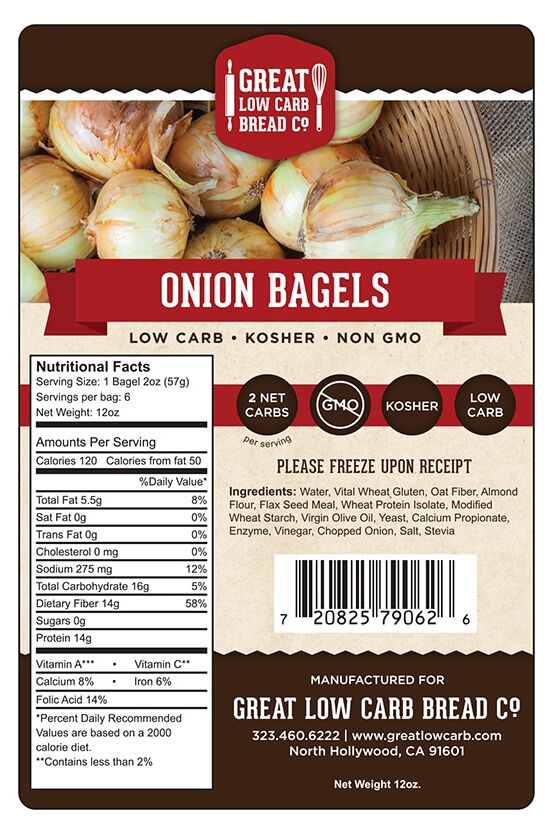 Great Low Carb Bread Company Bagels