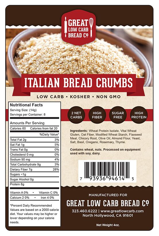Great Low Carb Bread Company Bread Crumbs