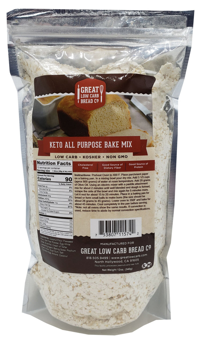 Great Low Carb Bread Company Keto All Purpose Bake Mix 12 oz 