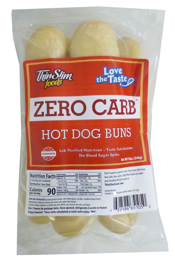 ThinSlim Foods Love the Taste Zero Carb Hot Dog Buns 12 oz. 