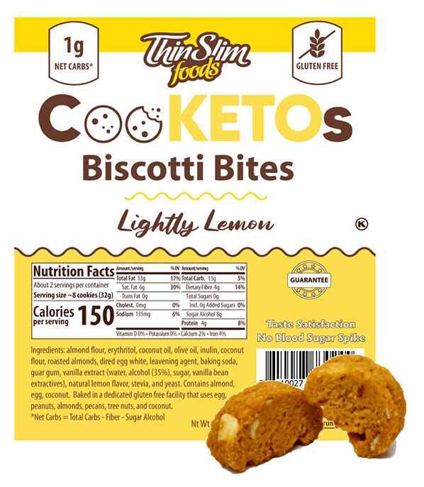 ThinSlim Foods CooKETOs Biscotti Bites