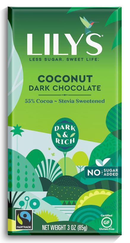 Lily's Sweets No Sugar Added 55% Dark Chocolate Bars