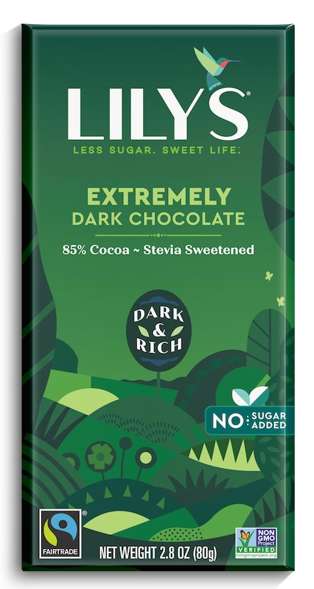 Lily's Sweets No Sugar Added 85% Dark Chocolate Bars