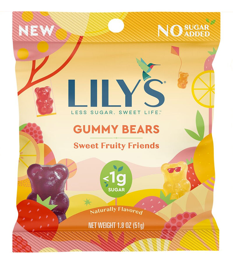 Fruity Gummy Bears, Keto Gummies, High Fiber, Low Sugar, Plant