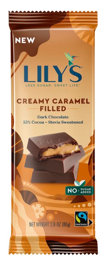 Lily's Sweets No Sugar Added 55% Dark Chocolate Filled Bars