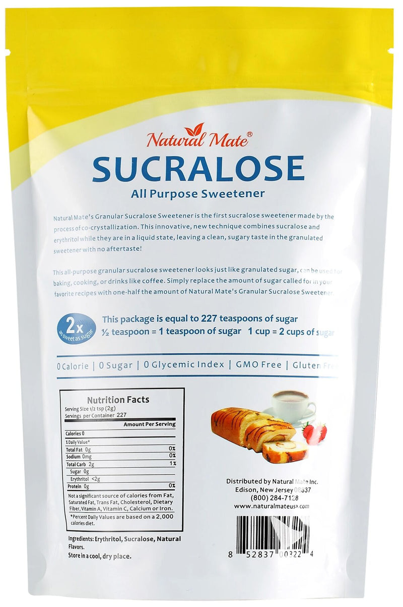 Natural Mate Sucralose with Erythritol, All Purpose Natural Sweetener 1 lb.  by Natural Mate - Exclusive Offer at $8.59 on Netrition