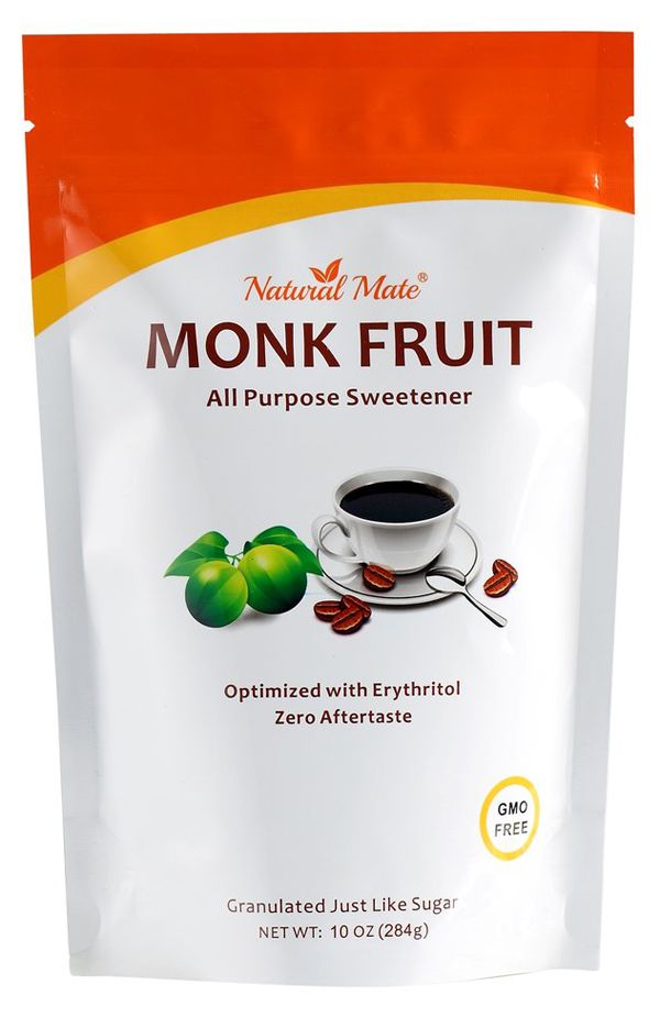Natural Mate Monk Fruit with Erythritol, All Purpose Natural Sweetener 10 oz (284g) 