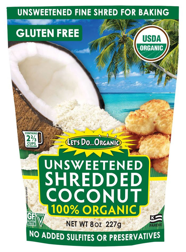 Let's Do Organic Shredded Coconut 8 oz. 
