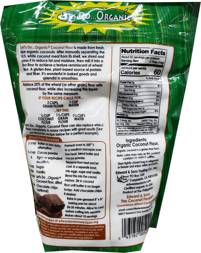 Let's Do Organic Coconut Flour 1 lb. (454 g) 
