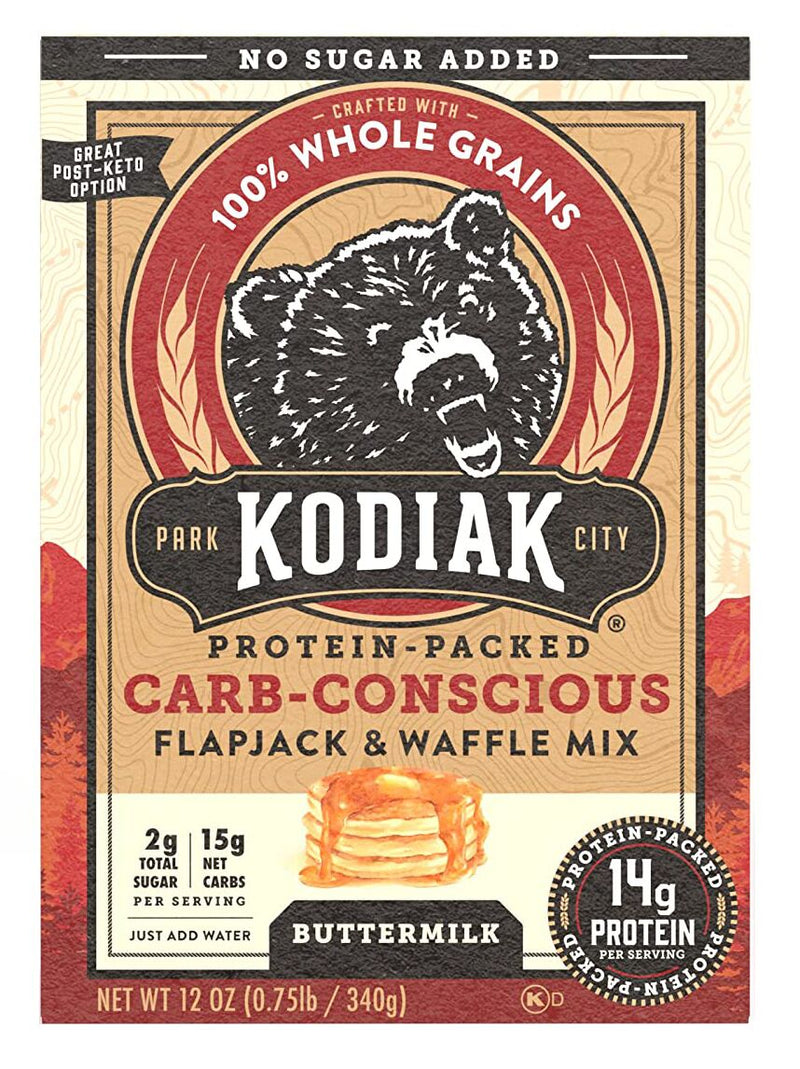 Kodiak Cakes Carb Conscious Flapjack and Waffle Mix 12 oz. 
