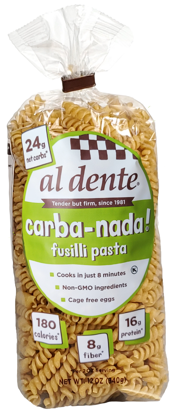 Al Dente Carba-Nada Fusilli Pasta 12 oz. 