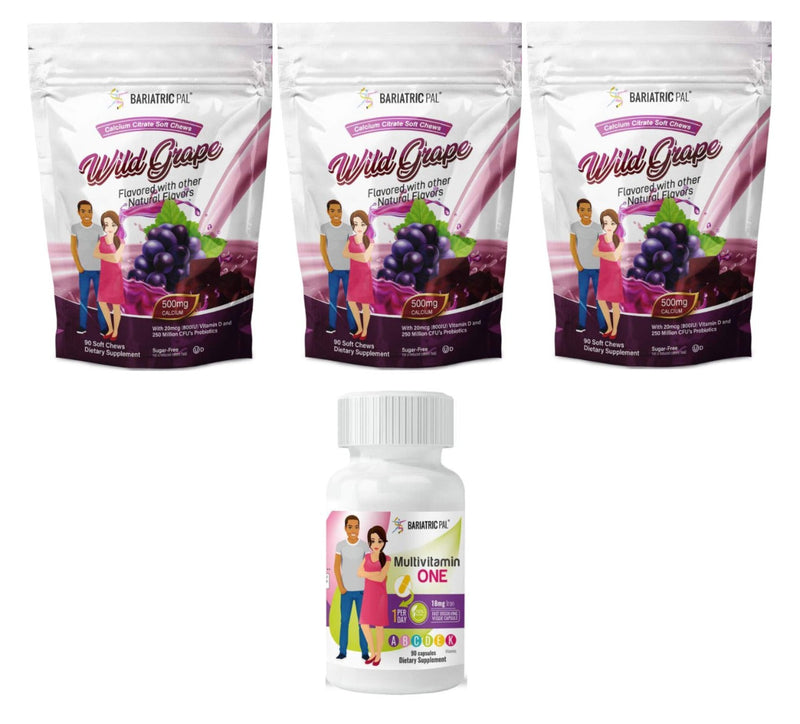 Gastric Bypass Complete Bariatric Vitamin Pack by BariatricPal - Capsules 