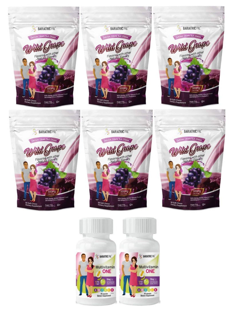 Gastric Sleeve Complete Bariatric Vitamin Pack by BariatricPal - Capsules 