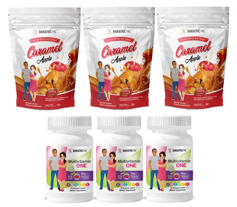 Gastric Band Complete Bariatric Vitamin Pack by BariatricPal - Chewables 