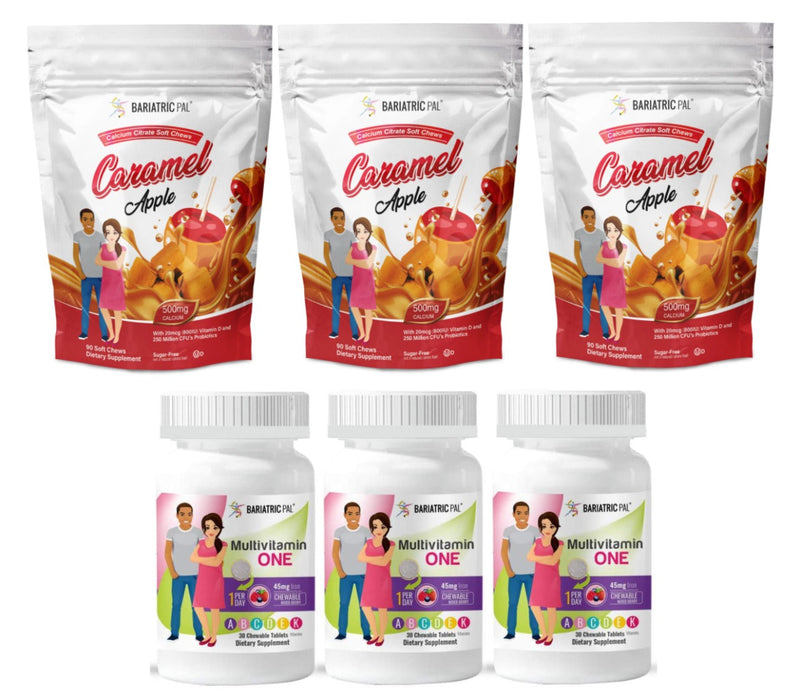 Gastric Sleeve Complete Bariatric Vitamin Pack by BariatricPal - Chewables 