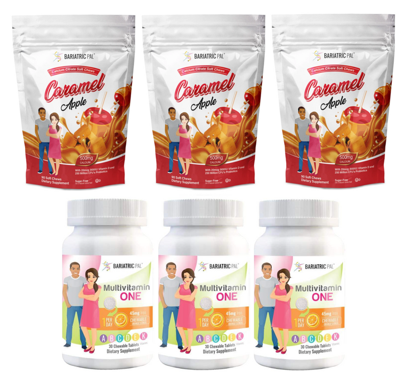 Gastric Band Complete Bariatric Vitamin Pack by BariatricPal - Chewables 