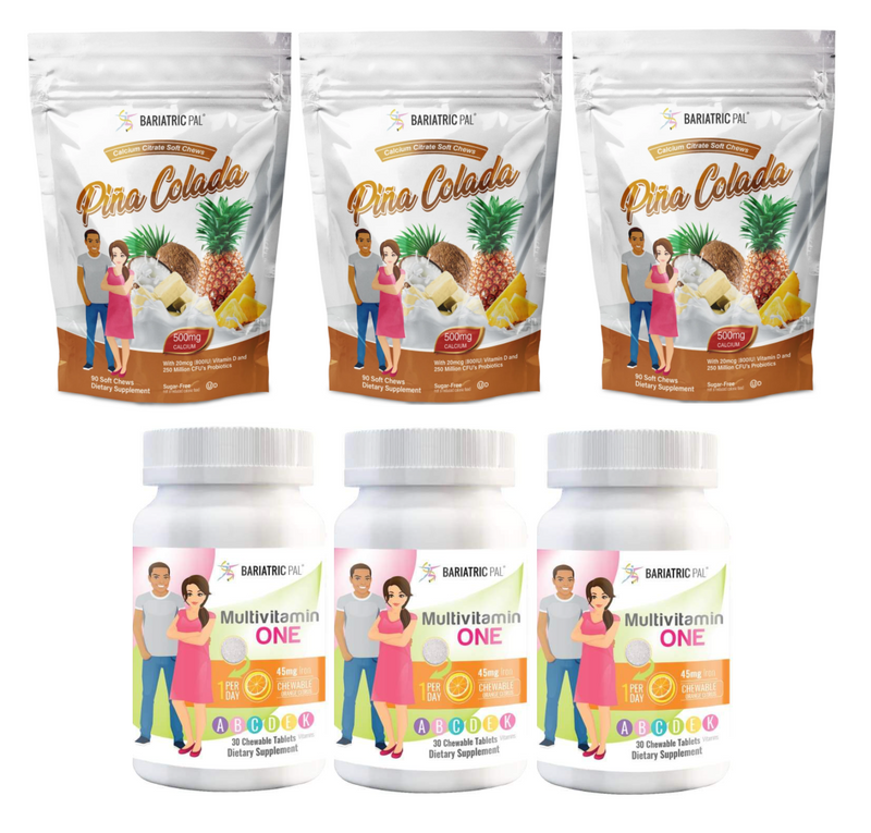 Gastric Band Complete Bariatric Vitamin Pack by BariatricPal - Chewables 