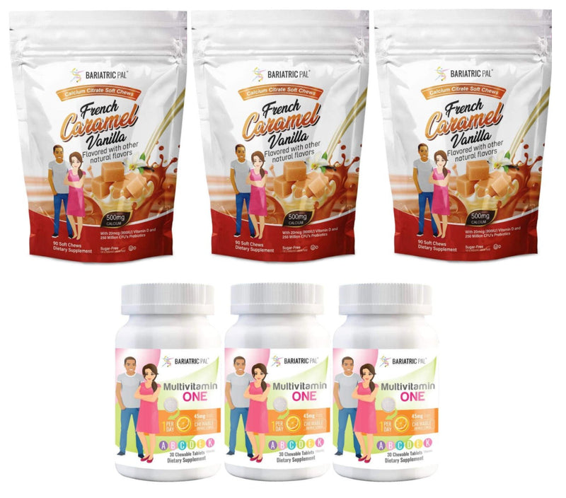 Gastric Band Complete Bariatric Vitamin Pack by BariatricPal - Chewables 