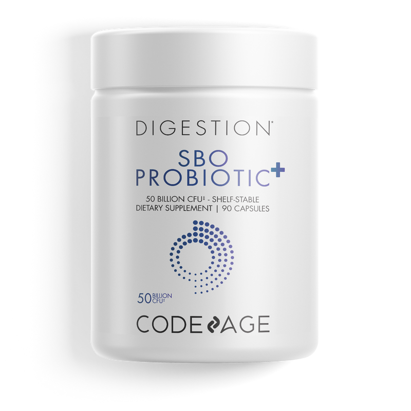 SBO Probiotics 50 Billion CFU Capsules, Soil-Based Organisms with Prebiotics Supplement by Codeage 