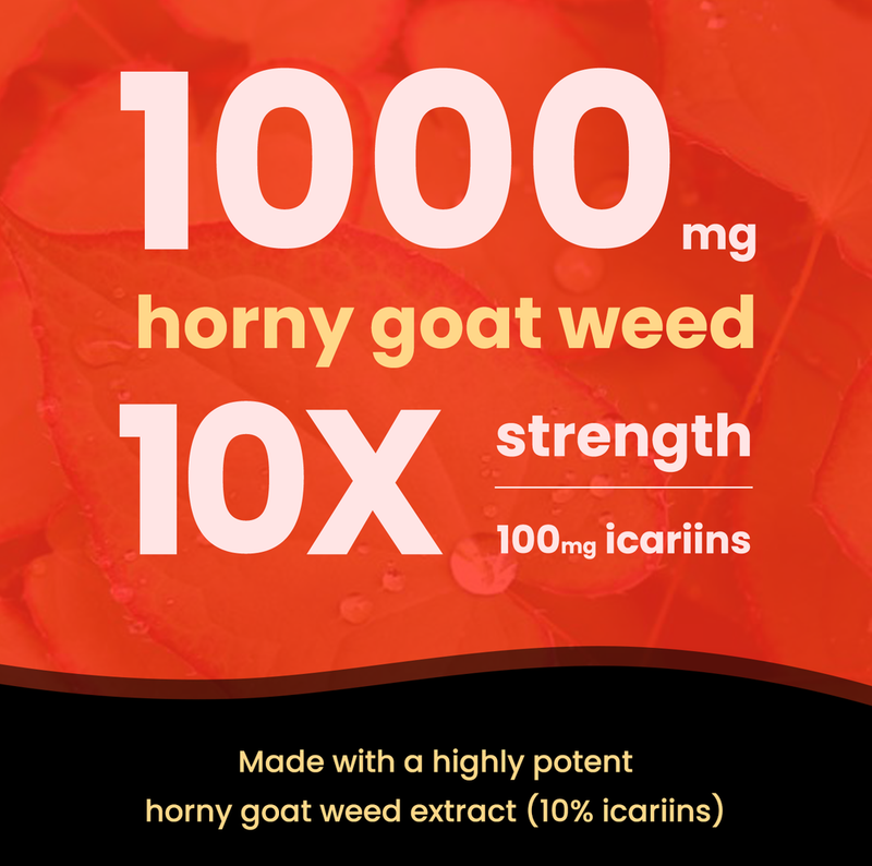 Horny Goat Weed Capsules by NutraChamps 