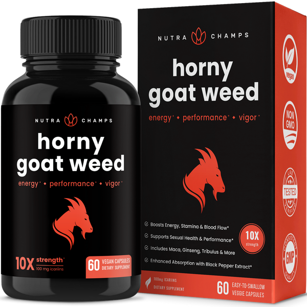 Horny Goat Weed Capsules by NutraChamps 