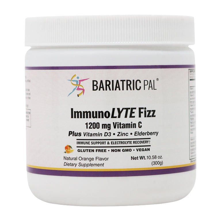 ImmunoLYTE Fizz by BariatricPal with 1200mg Vitamin C Plus D3, Zinc & Elderberry - Immune Support & Electrolyte Recovery! 