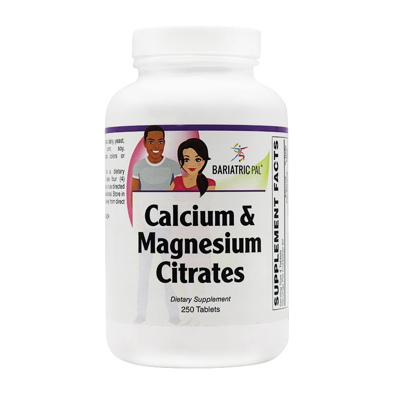 Calcium & Magnesium Citrates Tablets by BariatricPal 
