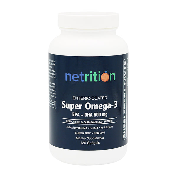 Enteric Coated Super Omega 3 Softgels 120 s by Netrition by