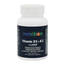 Vitamin D3 Plus K2 VCaps 60's by Netrition 