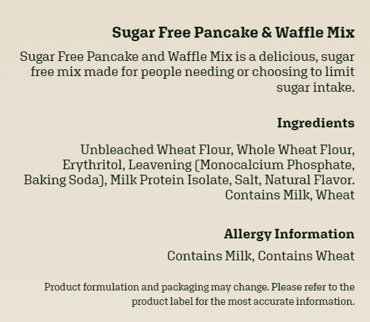 Maple Grove Farms Sugar Free Pancake & Waffle Mix 8.5 oz. box 