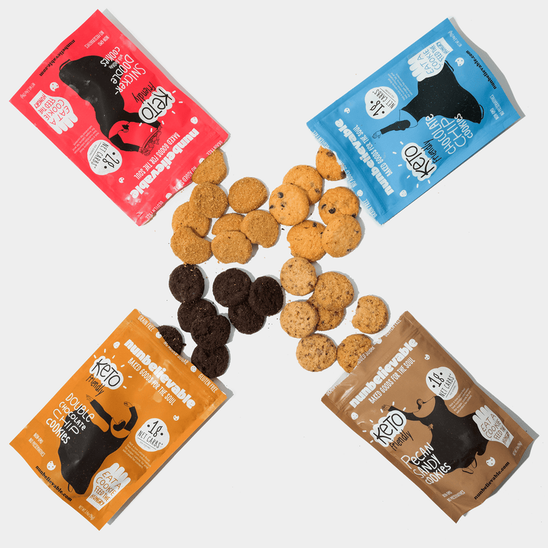 Low Carb Keto Cookies by Nunbelievable - Variety Pack 