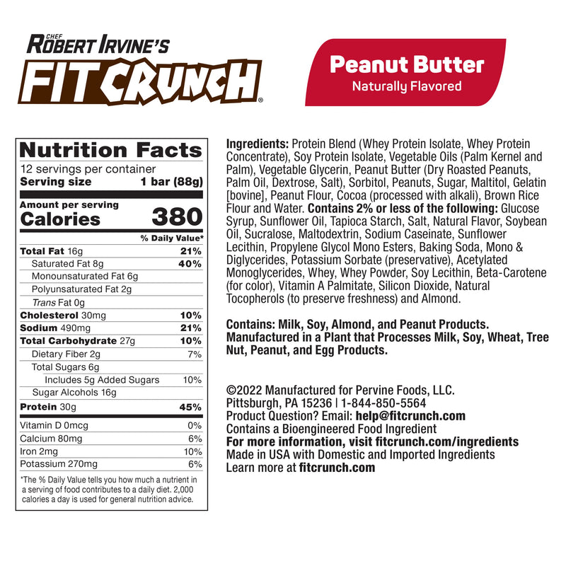 Robert Irvine's Fit Crunch Whey Protein Baked Bar