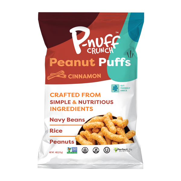 Baked Peanut Puff Snack by P-Nuff Crunch - Cinnamon 