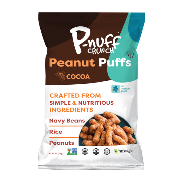 Baked Peanut Puff Snack by P-Nuff Crunch - Cocoa 