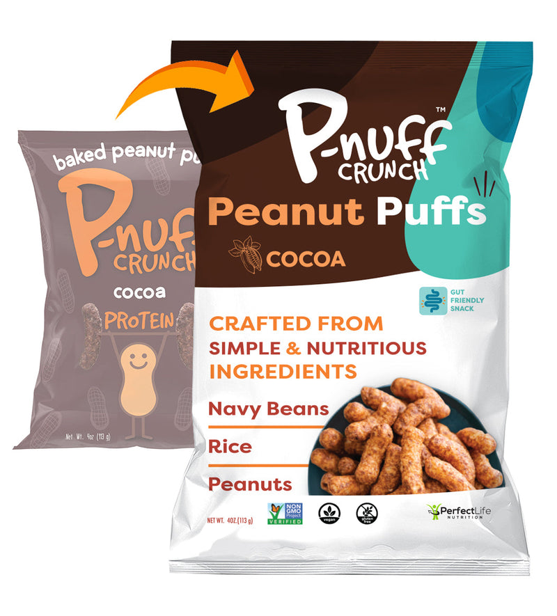 Baked Peanut Puff Snack by P-Nuff Crunch - Variety Pack 