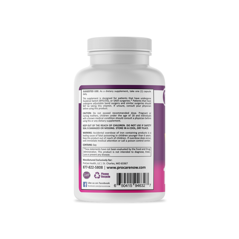 ProCare Health "1 per Day!" Bariatric Multivitamin Capsule - DS / SADI 