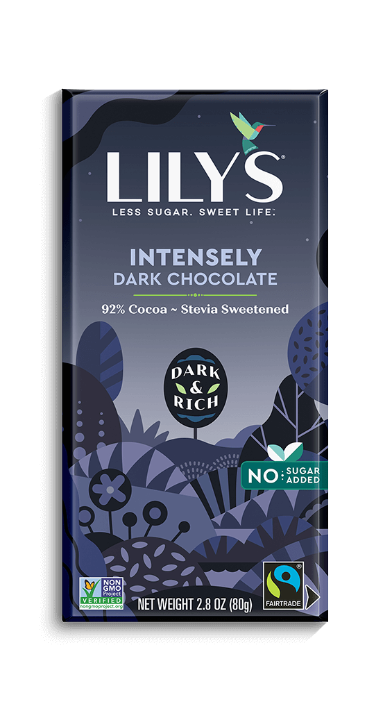 Lily's Sweets No Sugar Added 92% Dark Chocolate Bars 