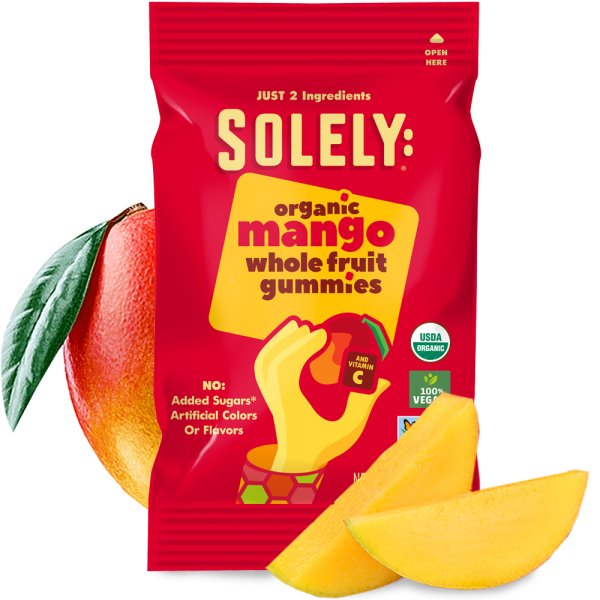 Organic Mango Whole Fruit Gummies by Solely 