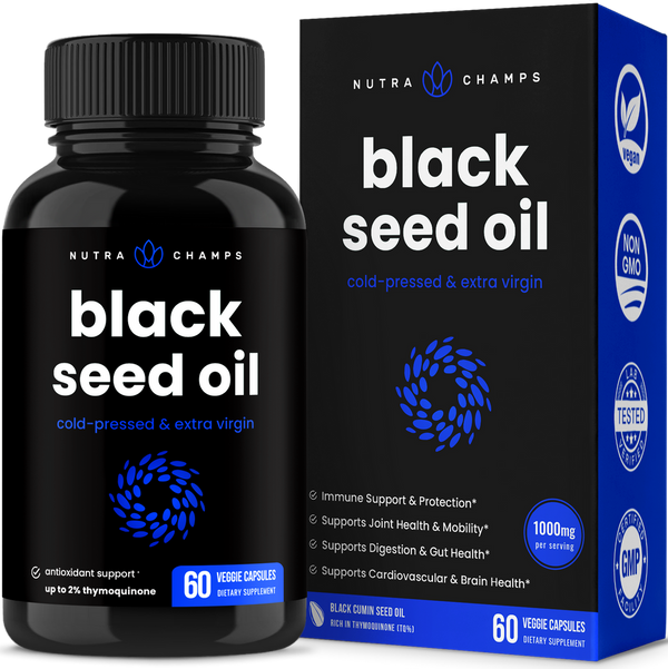 Black Seed Oil Capsules by NutraChamps 