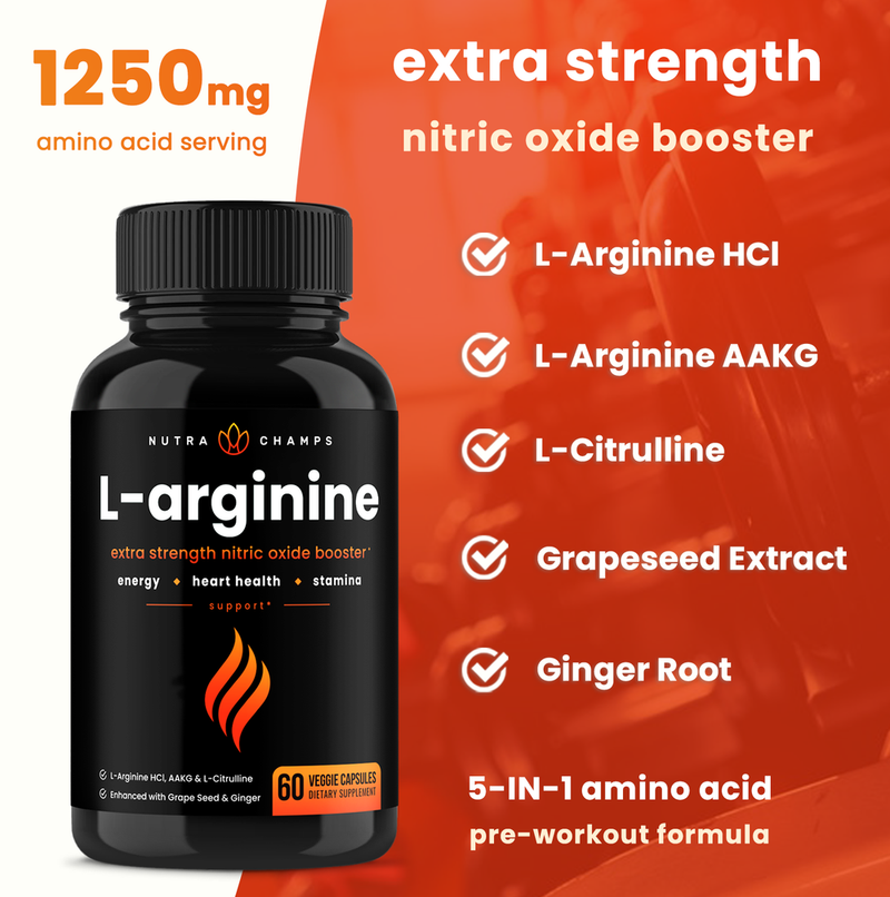 L-Arginine Capsules by NutraChamps 