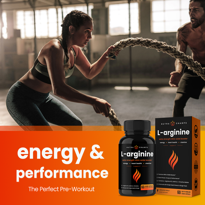 L-Arginine Capsules by NutraChamps 