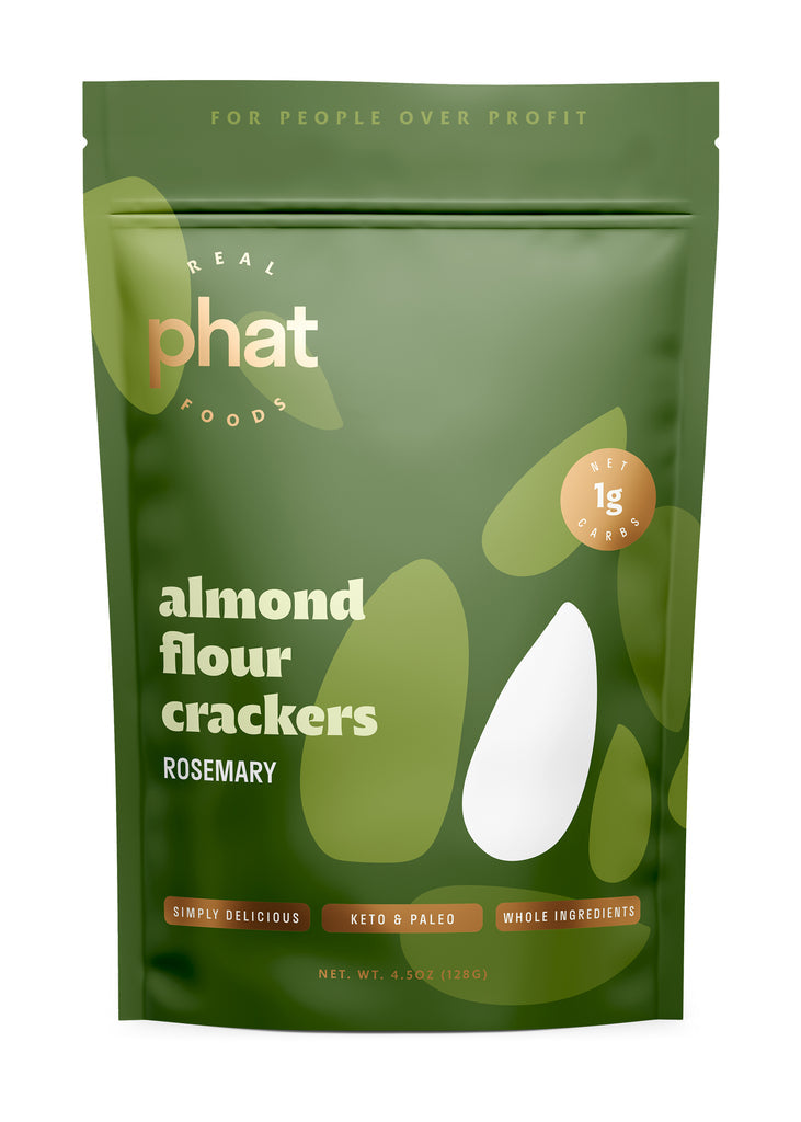 Almond Flour Crackers by Real Phat Foods (4.5 oz)