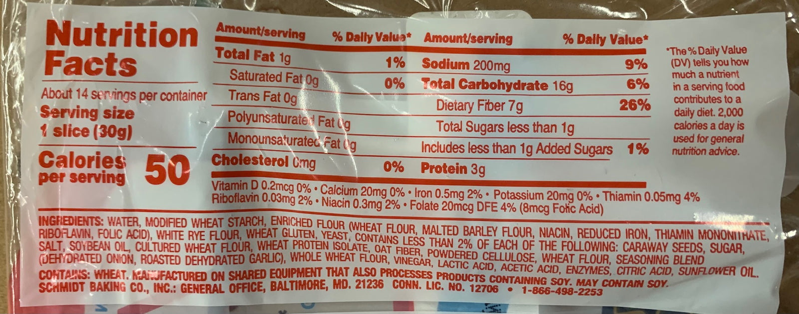 Schmidt / Old Tyme 647 Bread