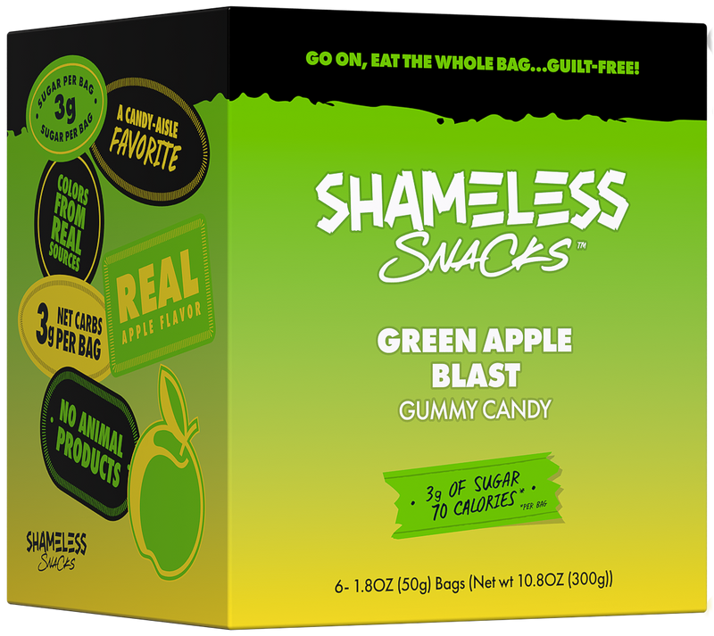 Gummy Candy by Shameless Snacks - Green Apple Blast 