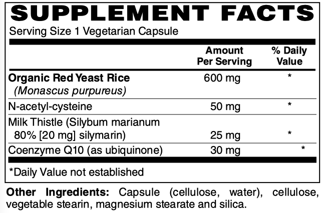 Red Yeast Rice Complex Vcaps 120's by Netrition 