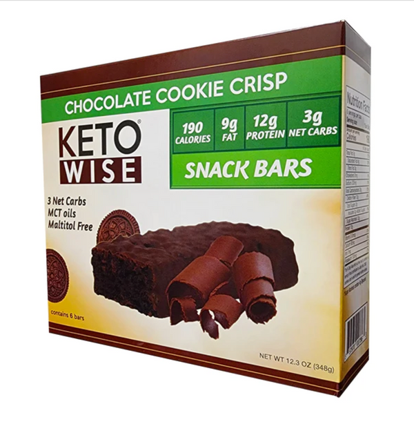 Keto Wise Snack Bars - Chocolate Cookie Crisp 6/Box 