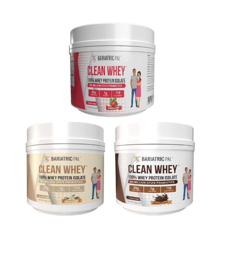 Clean Whey™ Protein (25g) by BariatricPal with Probiotics - Variety Pack 