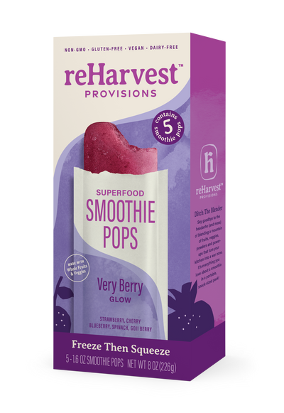 reHarvest Provisions Smoothie Pops - Very Berry Glow 
