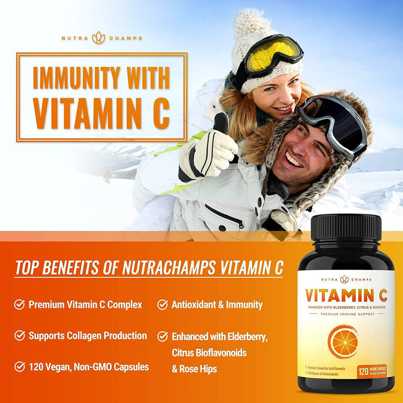 Vitamin C Capsules by NutraChamps 