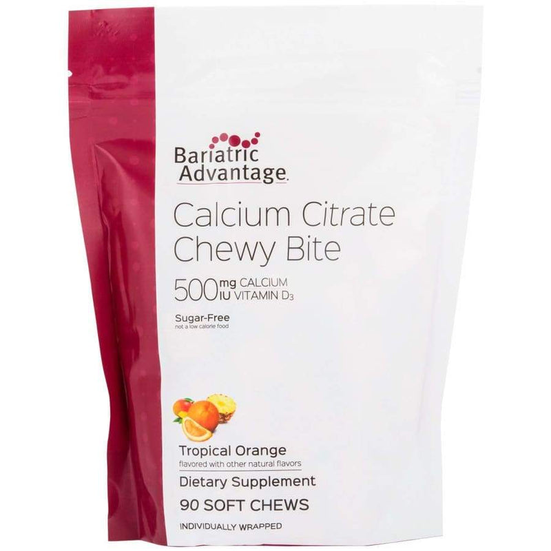 Bariatric Advantage Calcium Citrate Chewy Bites 500mg - Available in 10 Flavors! 